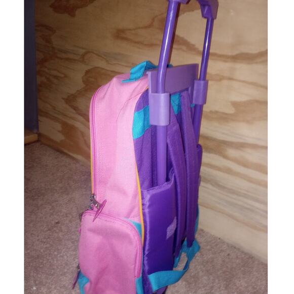Vintage Mattel Barbie 2003 Rolling Backpack Suitcase - Picture 3 of 4